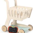 Tender Leaf Toys - Shopping Cart - Wooden Shopping Cart with Extra Storage Tender Leaf Toys - Shopping Cart - Wooden Shopping Cart with Extra Storage - Perfect Role Play Toy, Promotes Creativity and Imagination for Boys and Girls - Age 3+