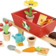 Tender Leaf Toys - Garden Wheelbarrow Set - Deluxe Garden Pretend Play Wooden Toy Set for Gardening Tender Leaf Toys - Garden Wheelbarrow Set - Deluxe Garden Pretend Play Wooden Toy Set for Gardening - Educational, Creative and Imaginative Fun in Garden for Children 3+