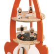 Tender Leaf Toys - Cosmic Rocket Set - 11 Pcs Wooden Rocket and Outer Space Themed Playset for Kids - Develop Imaginative Role Play and Science Interest - Age 3+