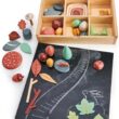 Tender Leaf Toys My Forest Floor - Wooden Open-Ended Tinker Tray Creative Play Box with Removable Compartments - Montessori Toy for Imaginative Play - Age 3+
