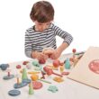 Tender Leaf Toys My Forest Floor - Wooden Open-Ended Tinker Tray Creative Play Box with Removable Compartments - Montessori Toy for Imaginative Play - Age 3+