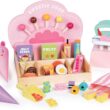 Tender Leaf Toys - Sweetie Pic’n’Mix Shop - Colorful Wood Retro-Style Candy Shop Play Set for Kids - Includes Candy, Scoop, Scale, and Bag - Encourages Imaginative Play and Social Skills - Age 3+