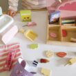 Tender Leaf Toys - Sweetie Pic’n’Mix Shop - Colorful Wood Retro-Style Candy Shop Play Set for Kids - Includes Candy, Scoop, Scale, and Bag - Encourages Imaginative Play and Social Skills - Age 3+
