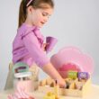 Tender Leaf Toys - Sweetie Pic’n’Mix Shop - Colorful Wood Retro-Style Candy Shop Play Set for Kids - Includes Candy, Scoop, Scale, and Bag - Encourages Imaginative Play and Social Skills - Age 3+