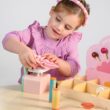 Tender Leaf Toys - Sweetie Pic’n’Mix Shop - Colorful Wood Retro-Style Candy Shop Play Set for Kids - Includes Candy, Scoop, Scale, and Bag - Encourages Imaginative Play and Social Skills - Age 3+