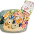 Tender Leaf Toys - My Little Rock Pool - 35 Piece Wooden Sea Life Set with Illustrated Drawstring Bag - Educational Play toy, Improve Fine Motor Skills, Shape Sorting Play for Boys and Girls - Age 3 +