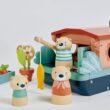 Tender Leaf Toys - Little Otter Canal Boat - 23 Pcs Furnished Wooden Boat Toy Tender Leaf Toys - Little Otter Canal Boat - 23 Pcs Furnished Wooden Boat Toy with Removeable Roof and Animal Figures - Gender-Neutral Open-Ended Play Set for Story Telling - Age 3 +