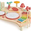 Tender Leaf Toys - Musical Table - A Complete Musical Instrumental Set for Kids Age 3+