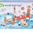 Tender Leaf Toys - Life on Mars Playset - S.T.E.M. Toy - 16 Pc Wooden Outer Space Themed Playset - Creates Interest in Science and Creative Role Play for Children - Age 3+
