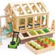 Tender Leaf Toys - Greenhouse Garden Set - 28 Pcs Natural Gardening Miniature Pretend Play Set, Wooden Harvest Farm Toys Tender Leaf Toys - Greenhouse Garden Set - 28 Pcs Natural Gardening Miniature Pretend Play Set, Wooden Harvest Farm Toys - Inspires Endless Imaginative Play - Age 3+