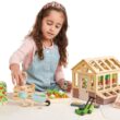 Tender Leaf Toys - Greenhouse Garden Set - 28 Pcs Natural Gardening Miniature Pretend Play Set, Wooden Harvest Farm Toys Tender Leaf Toys - Greenhouse Garden Set - 28 Pcs Natural Gardening Miniature Pretend Play Set, Wooden Harvest Farm Toys - Inspires Endless Imaginative Play - Age 3+