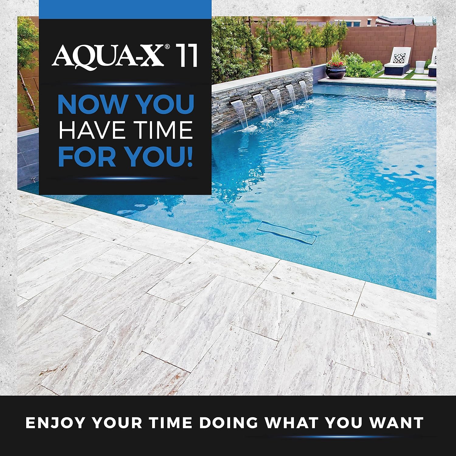 5 Gal. AQUA-X 11 Clear Penetrating Stone and Concrete Sealer, Natural Finish, Professional Grade, Fast Dry and Long Lasting Protection 5 Gal. AQUA-X 11 Clear Penetrating Stone and Concrete Sealer | Natural Finish | Professional Grade | Indoor & Outdoor | Fast Dry and Long Lasting Protection