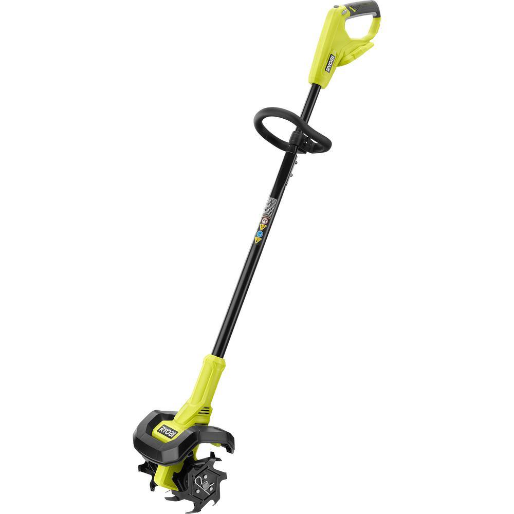 RYOBI ONE+ 8 in. 18V Cordless Cultivator (Tool-Only) P2705BTL RYOBI ONE+ 8 in. 18V Cordless Cultivator (Tool-Only) P2705BTL