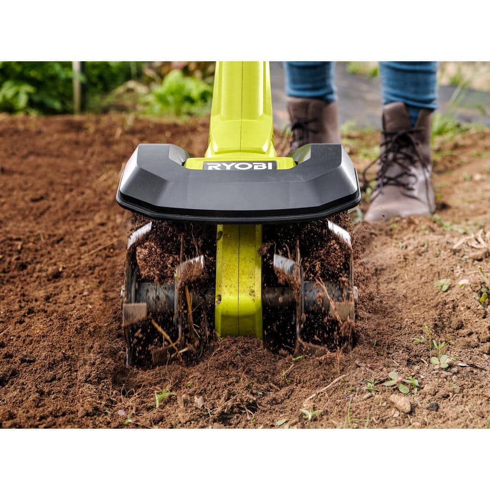 RYOBI ONE+ 8 in. 18V Cordless Cultivator (Tool-Only) P2705BTL RYOBI ONE+ 8 in. 18V Cordless Cultivator (Tool-Only) P2705BTL