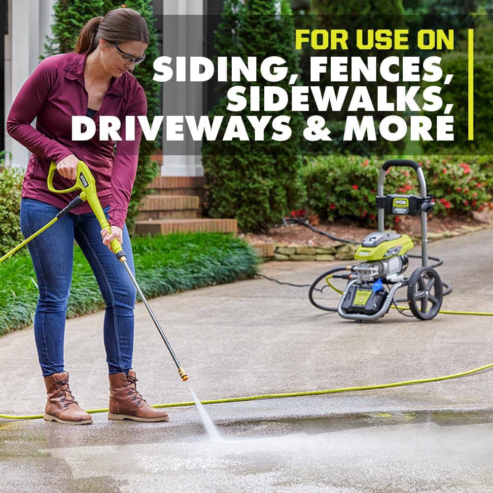 RYOBI 2500 PSI 1.2 GPM High Performance Cold Water Electric Pressure Washer RY142500 RYOBI 2500 PSI 1.2 GPM High Performance Cold Water Electric Pressure Washer RY142500
