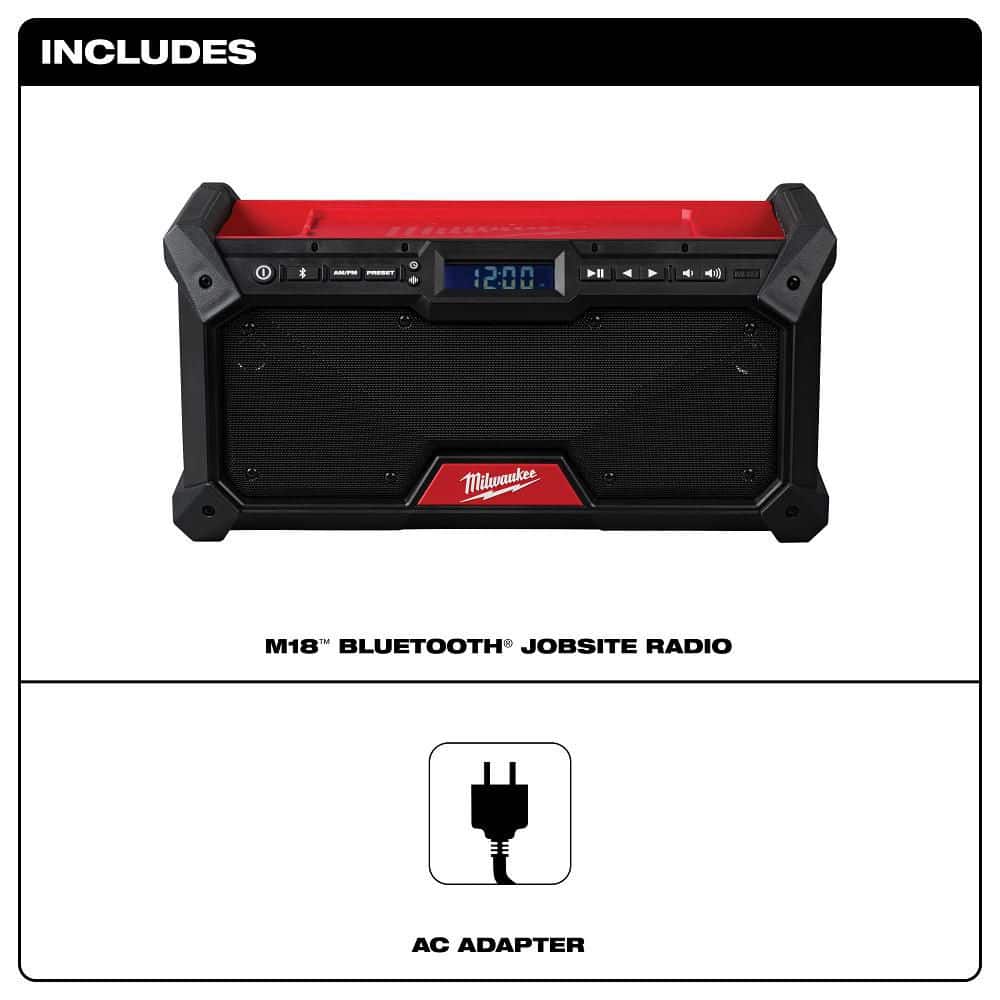 Milwaukee M18 18V Lithium-Ion Cordless Jobsite Radio 2952-20 Milwaukee M18 18V Lithium-Ion Cordless Jobsite Radio 2952-20