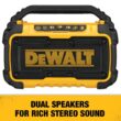 DEWALT 20V MAX Lithium-Ion Cordless Bluetooth Speaker with POWERSTACK 1.7 Ah Battery Pack and Charger DCR010WDCBP034C DEWALT 20V MAX Lithium-Ion Cordless Bluetooth Speaker with POWERSTACK 1.7 Ah Battery Pack and Charger DCR010WDCBP034C