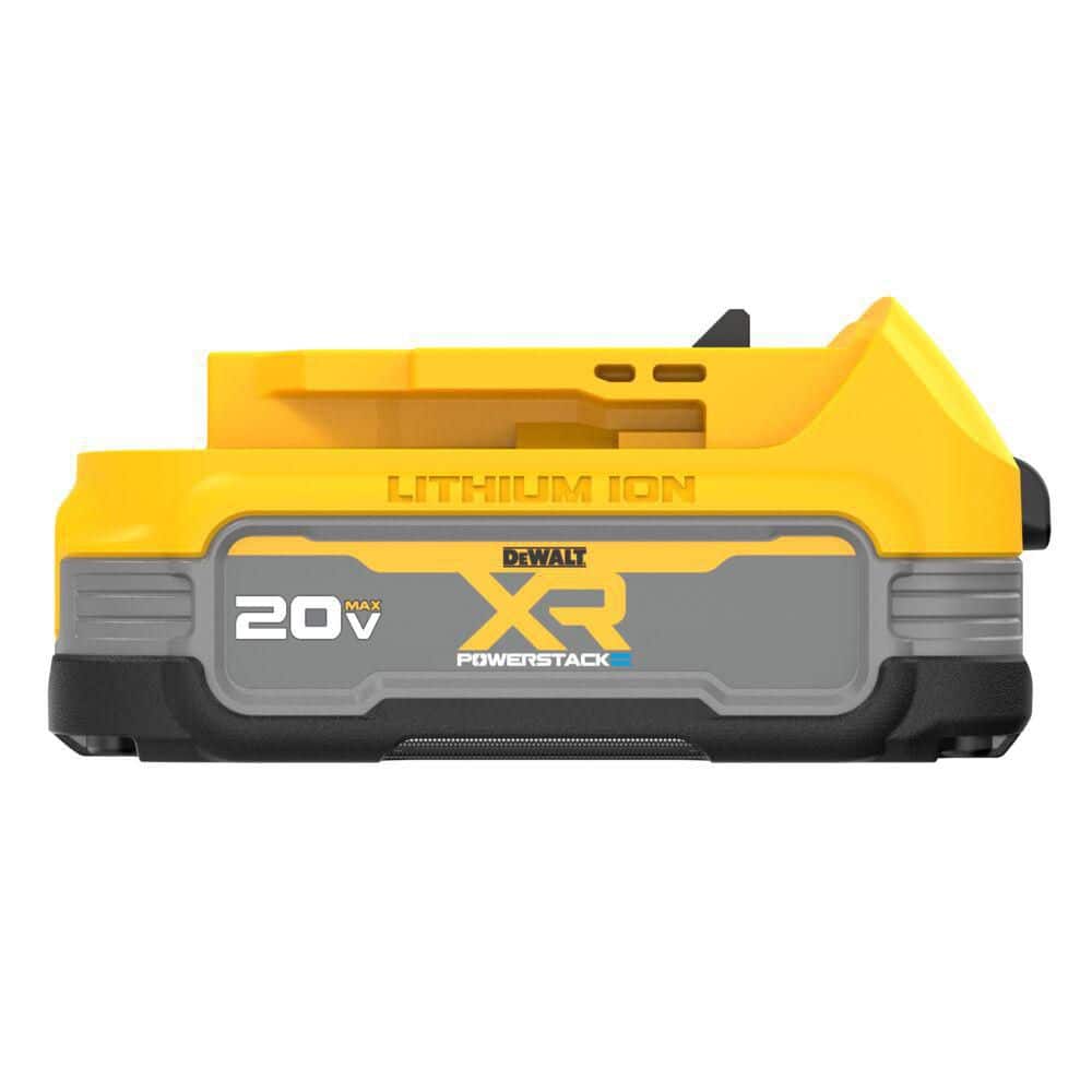 DEWALT 20V MAX Lithium-Ion Cordless Bluetooth Speaker with POWERSTACK 1.7 Ah Battery Pack and Charger DCR010WDCBP034C DEWALT 20V MAX Lithium-Ion Cordless Bluetooth Speaker with POWERSTACK 1.7 Ah Battery Pack and Charger DCR010WDCBP034C