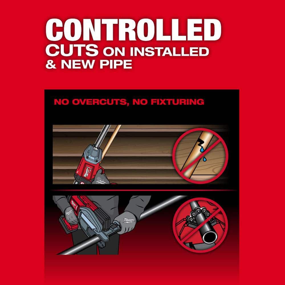 Milwaukee M18 FUEL 18V Lithium-Ion Brushless Cordless 1/2 in.-1 in. Steel Pipe Cutter 3469-20 Milwaukee M18 FUEL 18V Lithium-Ion Brushless Cordless 1/2 in.-1 in. Steel Pipe Cutter 3469-20