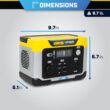 Champion Power Equipment 285-Wh Power Station 600/300-Watt Portable Lithium-Ion Battery Solar Generator 201188