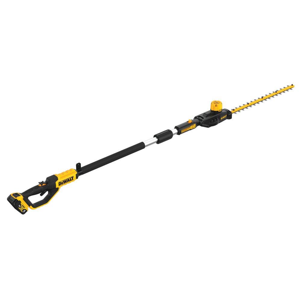 DEWALT 20V MAX 22 in. Cordless Battery Powered Pole Hedge Trimmer Kit with (1) 4 Ah Battery & Charger DCPH820M1