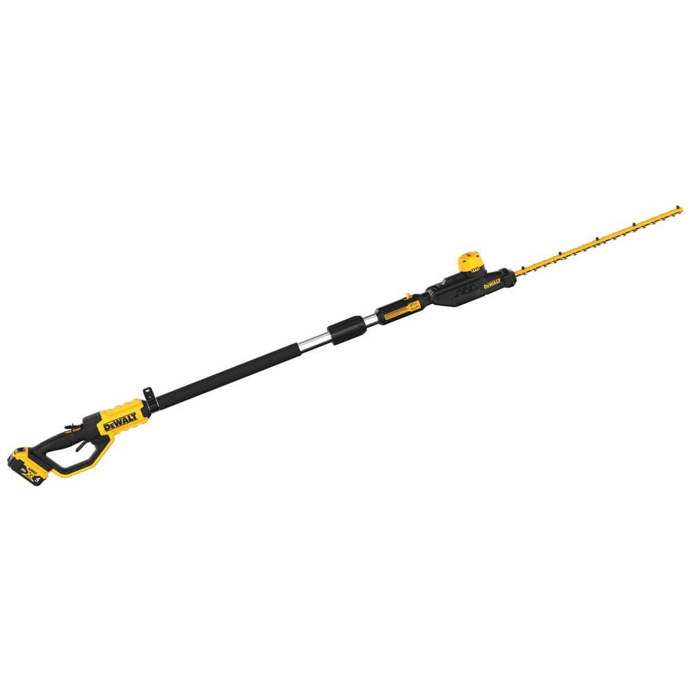 DEWALT 20V MAX 22 in. Cordless Battery Powered Pole Hedge Trimmer Kit with (1) 4 Ah Battery & Charger DCPH820M1