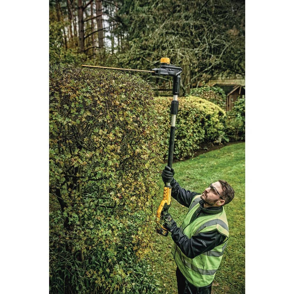 DEWALT 20V MAX 22 in. Cordless Battery Powered Pole Hedge Trimmer Kit with (1) 4 Ah Battery & Charger DCPH820M1