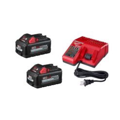 Milwaukee M18 18-Volt Lithium-Ion High Output Starter Kit with Two 6.0 Ah Battery and Charger 48-59-1862S