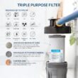 Aquasure Harmony Series 30,000 Grains Whole House Water Softener with High Performance Automatic Digital Metered Control Head | Reduces Hardness and Improves Water Quality | for 1-2 bathrooms