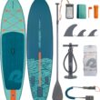 Retrospec Weekender Inflatable Stand Up Paddle Board Includes Paddle, Pump, and Accessories 10’6” Lightweight iSUP, Puncture Resistant Inflatable Paddle Board for Adults