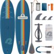 Retrospec Weekender Inflatable Stand Up Paddle Board Includes Paddle, Pump, and Accessories 10’6” Lightweight iSUP, Puncture Resistant Inflatable Paddle Board for Adults