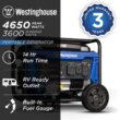Westinghouse 4,650/3,600-Watt Gas Powered Portable Generator with Recoil Start WGen3600c Westinghouse 4,650/3,600-Watt Gas Powered Portable Generator with Recoil Start WGen3600c