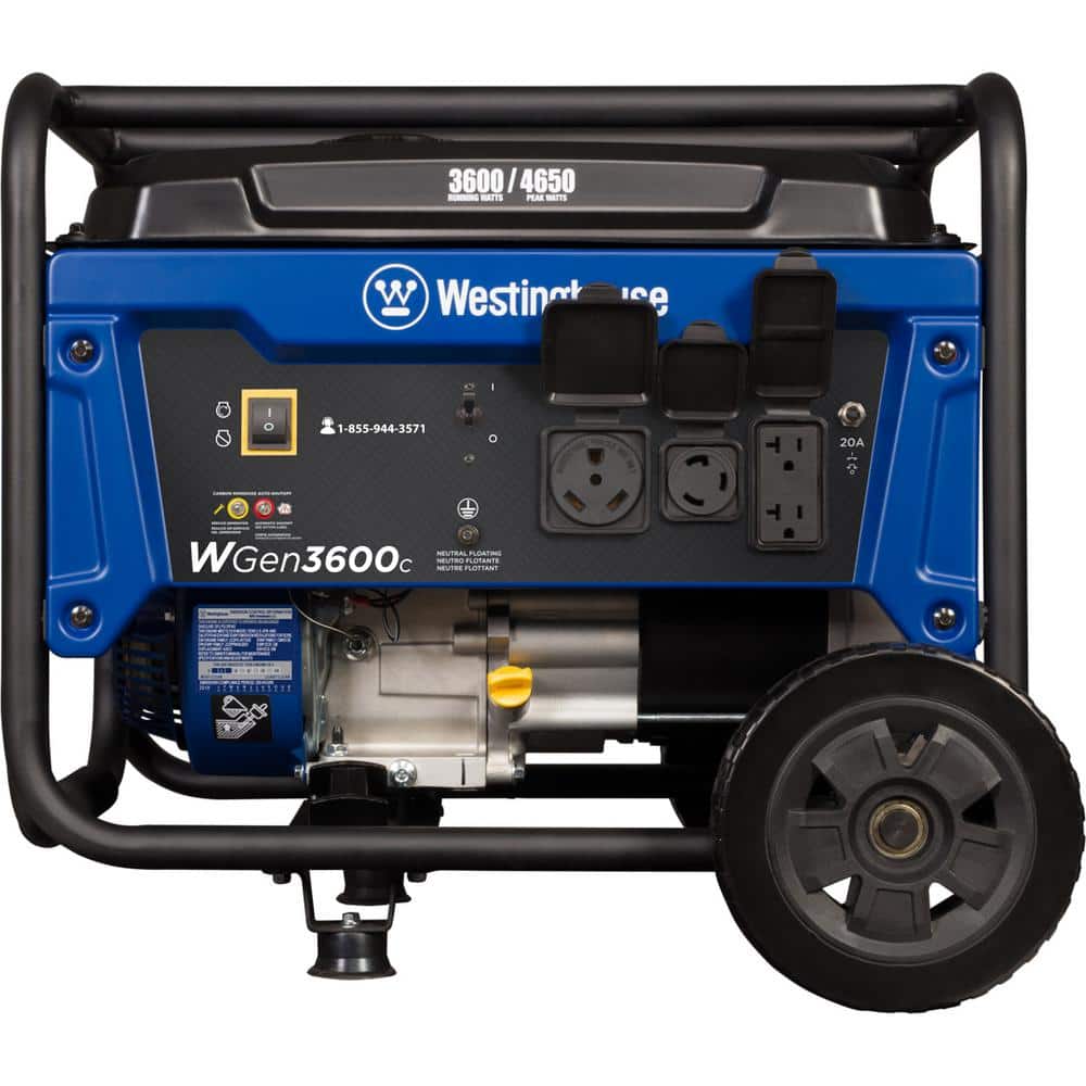 Westinghouse 4,650/3,600-Watt Gas Powered Portable Generator with Recoil Start WGen3600c Westinghouse 4,650/3,600-Watt Gas Powered Portable Generator with Recoil Start WGen3600c