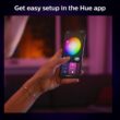 Philips Hue Smart Slim 5/6 Inch LED Downlight - White and Color Ambiance Color-Changing Light - 6 Pack Philips Hue Smart Slim 5/6 Inch LED Downlight - White and Color Ambiance Color-Changing Light - 6 Pack - 1200LM - Indoor - Control with Hue App - Works with Alexa, Google Assistant and Apple Homekit