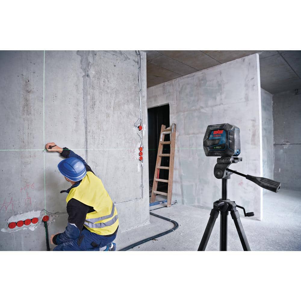 Bosch 165 ft. Green Combination Laser Level Self Leveling with VisiMax Technology, Fine Adjustment Mount & Hard Carrying Case GCL100-40G Bosch 165 ft. Green Combination Laser Level Self Leveling with VisiMax Technology, Fine Adjustment Mount & Hard Carrying Case GCL100-40G