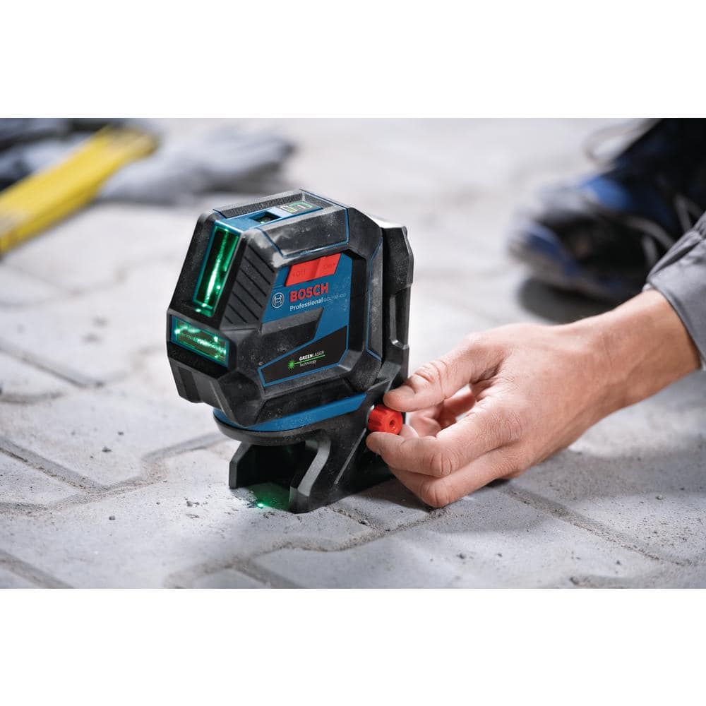 Bosch 165 ft. Green Combination Laser Level Self Leveling with VisiMax Technology, Fine Adjustment Mount & Hard Carrying Case GCL100-40G Bosch 165 ft. Green Combination Laser Level Self Leveling with VisiMax Technology, Fine Adjustment Mount & Hard Carrying Case GCL100-40G