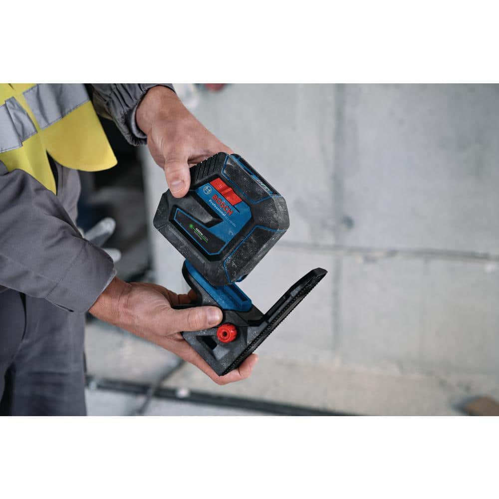 Bosch 165 ft. Green Combination Laser Level Self Leveling with VisiMax Technology, Fine Adjustment Mount & Hard Carrying Case GCL100-40G Bosch 165 ft. Green Combination Laser Level Self Leveling with VisiMax Technology, Fine Adjustment Mount & Hard Carrying Case GCL100-40G