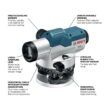 Bosch 5.6 in. Automatic Optical Level Kit with a 32x Magnification Power Lens (5-Piece) GOL 32CK