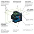 Bosch 260 ft. Green Self Leveling Line Laser Level, Fine Adjustment Mount and Hard Carrying Case GLL300-42GL