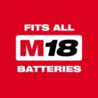 Milwaukee M18 FUEL ONE-KEY 18V Li-Ion Brushless Cordless 3/4 in. High-Torque Impact Wrench with Friction Ring, Resistant Batteries 2864-22R