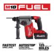 Milwaukee M18 FUEL 18V Lithium-Ion Brushless 1 in. Cordless SDS-Plus Rotary Hammer Kit with Two 6.0 Ah Batteries, Hard Case 2912-22