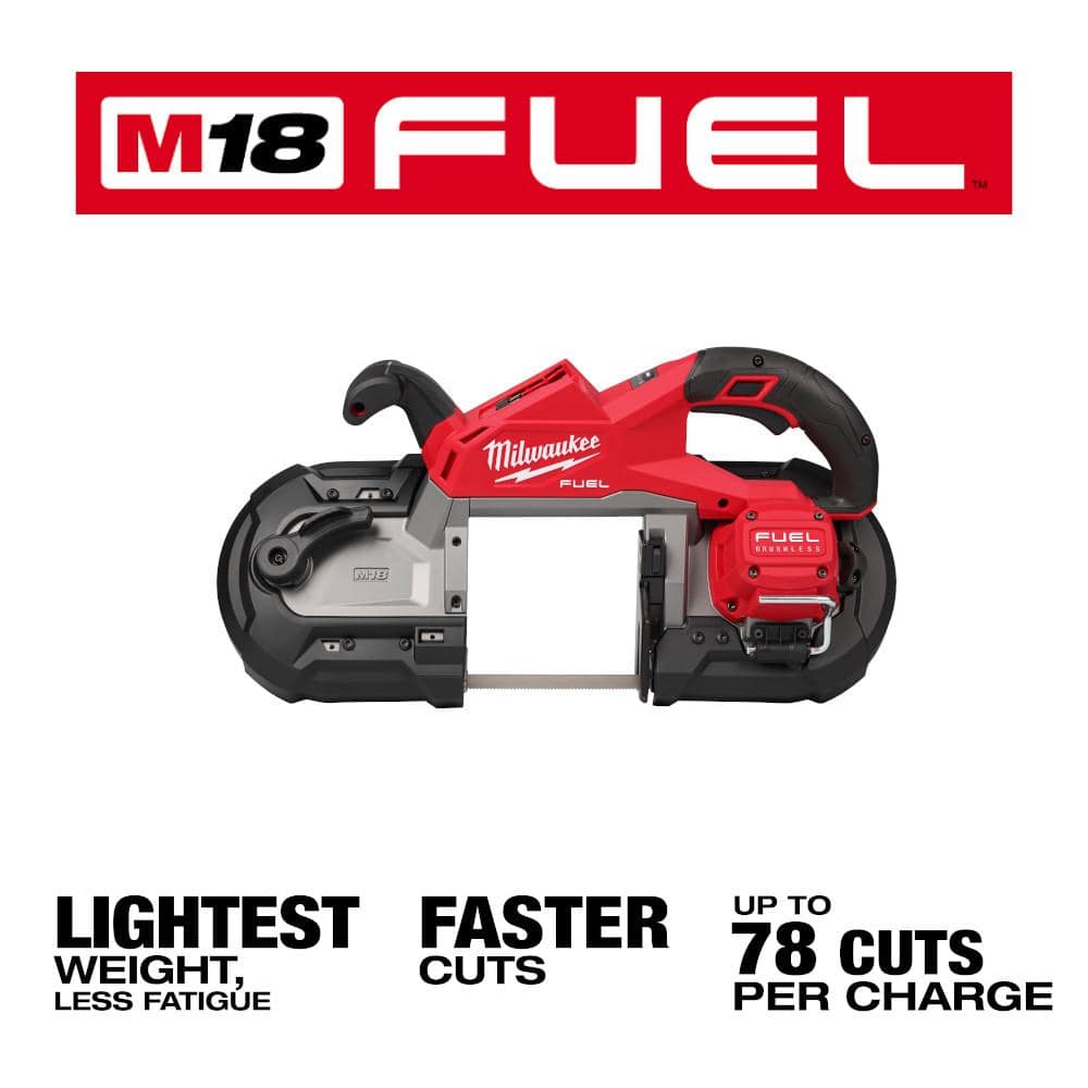 Milwaukee M18 FUEL 18V Lith-Ion Brushless Cordless Deep Cut Band Saw w/ (1) 5.0 Ah Battery 2929-20-48-11-1850