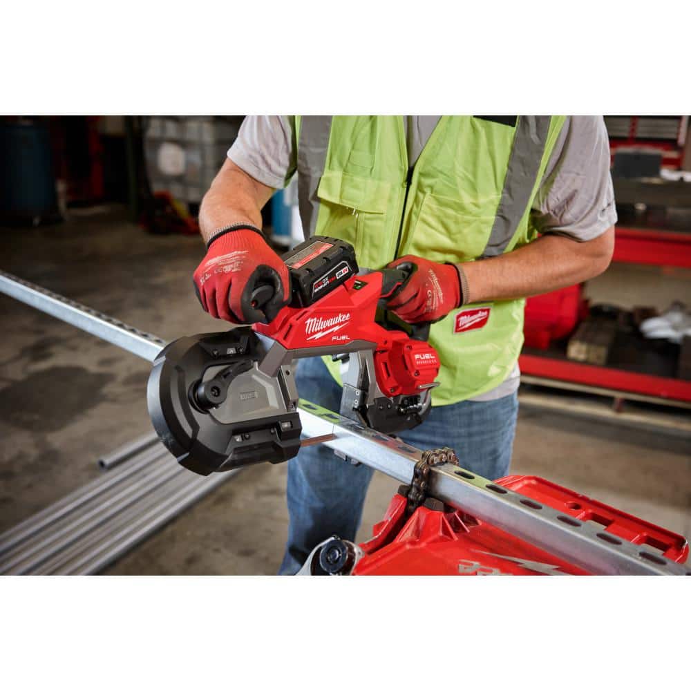 Milwaukee M18 FUEL 18V Lith-Ion Brushless Cordless Deep Cut Band Saw w/ (1) 5.0 Ah Battery 2929-20-48-11-1850