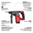 Milwaukee M18 FUEL 18V Lith-Ion Brushless Cordless 1 in. SDS-Plus Rotary Hammer with M18 REDLITHIUM FORGE XC 8.0 Ah Battery Pack 2912-20-48-11-1881