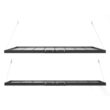 NewAge Products Pro Series 4ft. X 8ft. &nbsp;and 2ft. X 8ft. Wall Mounted Steel Shelf Set 2.0 in Black 40806