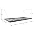 NewAge Products Pro Series 4ft. X 8ft. &nbsp;and 2ft. X 8ft. Wall Mounted Steel Shelf Set 2.0 in Black 40806