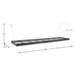 NewAge Products Pro Series 4ft. X 8ft. &nbsp;and 2ft. X 8ft. Wall Mounted Steel Shelf Set 2.0 in Black 40806