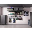 NewAge Products Pro Series 2 ft. x 8 ft. Steel Garage Wall Shelving in Black (2-Pack) 40414