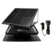 QuietCool 40-Watt Hybrid Solar/Electric Powered Roof Mount Attic Fan with Included Inverter for Nighttime Cooling AFR SLR-40