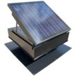 Remington Solar 40-Watt Galvanized Black Steel Roof Mount Solar Attic Fan with Humidistat-Thermostat SF40-BLK
